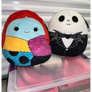 Jack Sally Squishmallow 14" NWT the Nightmare before Christmas Halloween plush
